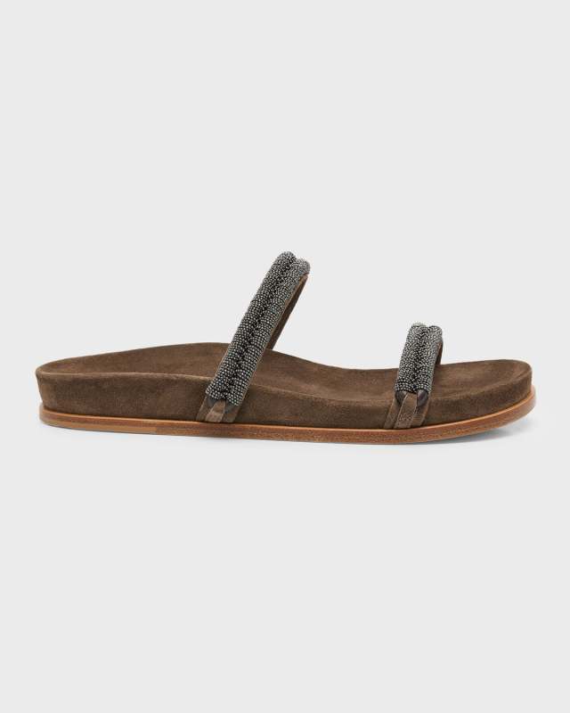 Monili Two Band Slide Sandals